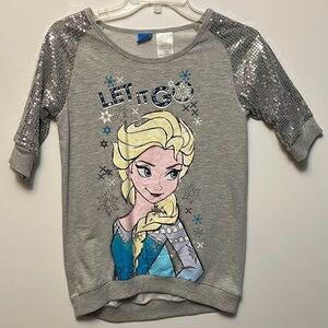 𝅺disney Frozen Elsa Top, Size XL 14-16, Excellent Condition